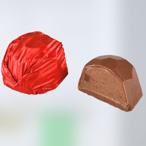 Gianduja/Hazelnut Filled Milk Chocolate Red Wrapped