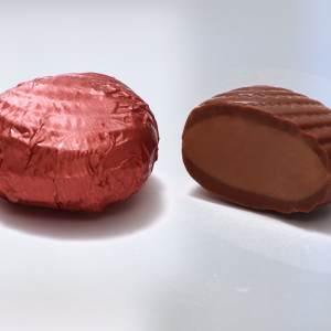 Gianduja/Hazelnut Filled Milk Chocolate Red Wrapped