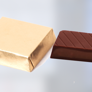 Gianduja Filled Milk Chocolate Gold Wrapped