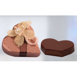 Gianduja/Hazelnut Filled Milk Chocolate Brown Butterfly