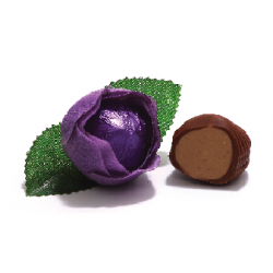 Purple Rose Choco-Gianduja And Hazelnut Filled Milk Chocolate