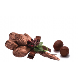 Gianduja Filled Milk Chocolate Brown