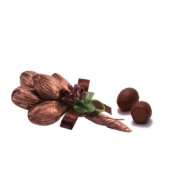 Gianduja Filled Milk Chocolate Brown